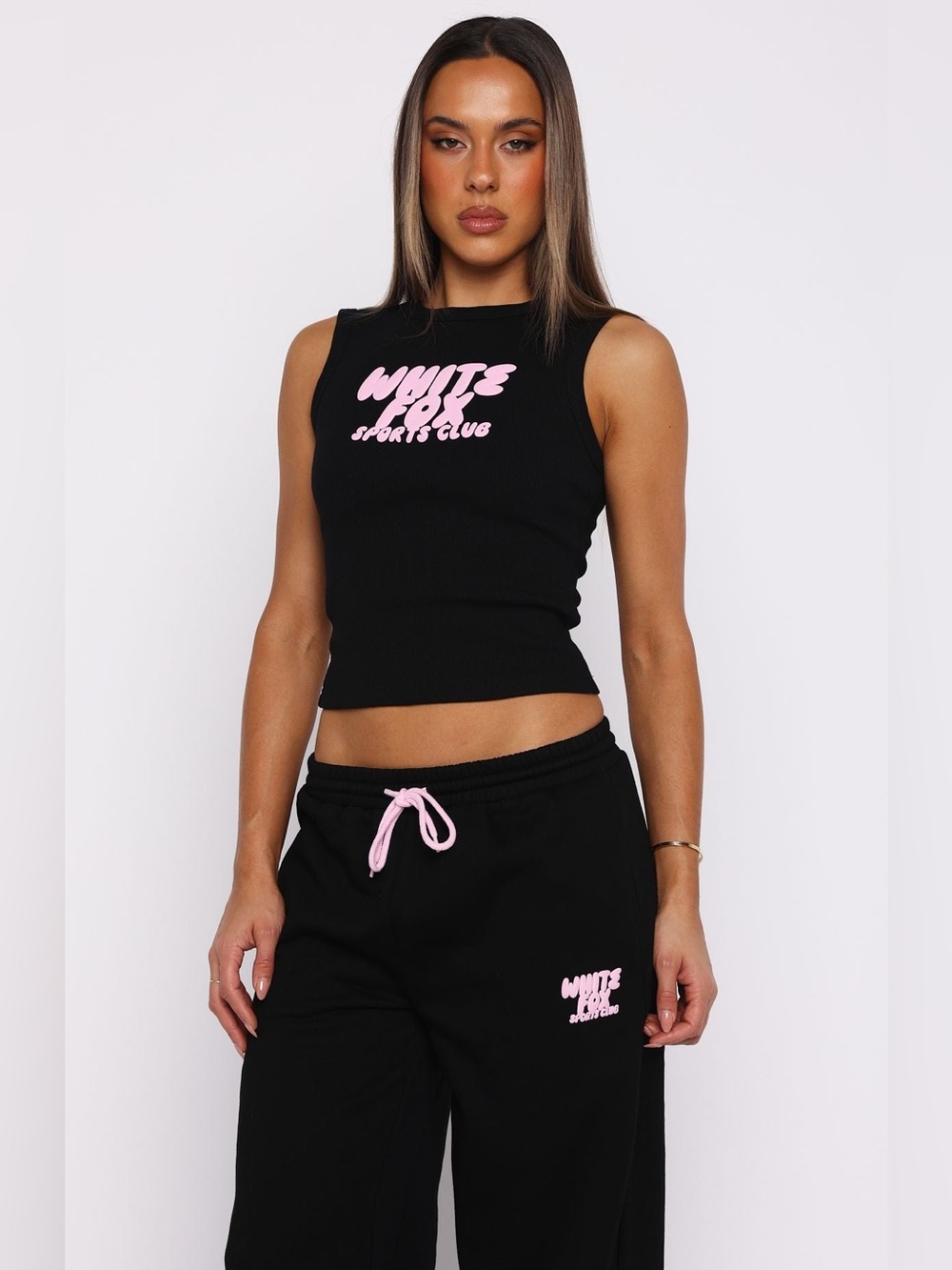 White Fox Club 14 Allie Tank Top Black | Large